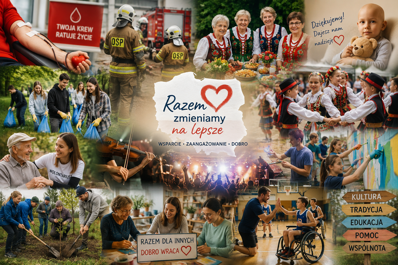 POLISA POMAGA - Razem dla innych - inicjatywy społeczne, OSP, fundacje
